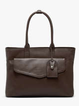 Business Tas Flandres Leder Met 15" Laptopvak Leder Etrier Bruin flandres EFLA823B